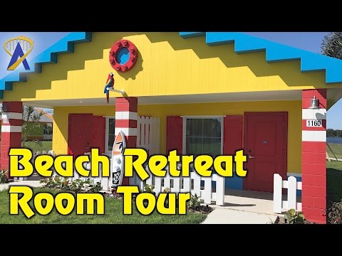 Legoland Beach Retreat bungalow room tour at Legoland Florida Resort