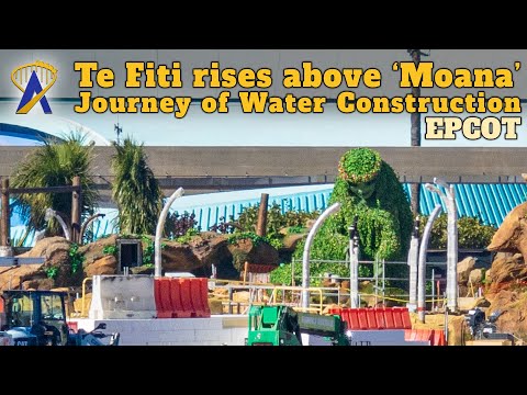 &#039;Te Fiti&#039; Rises Above Journey of Water, Inspired by Moana Attraction Construction at Epcot