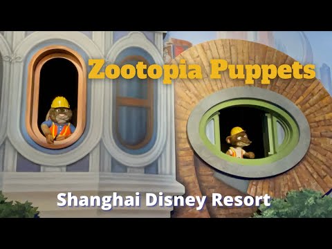 Zootopia Puppets and Ride Vehicle Model for Shanghai Disneyland