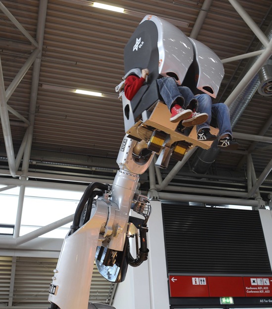 KUKA Robotic arm for The Sum of All Thrills