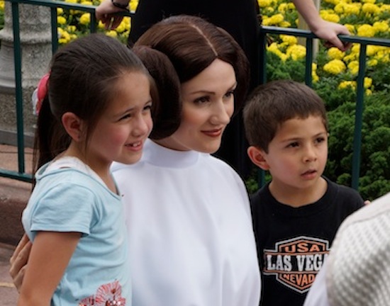 Princess Leia at Disney Star Wars Day