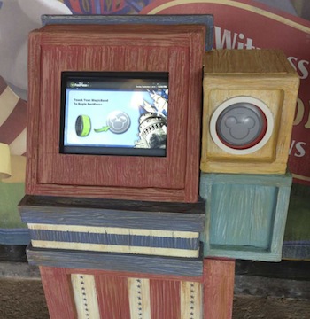 Disney FastPass+ kiosk in Storybook Circus