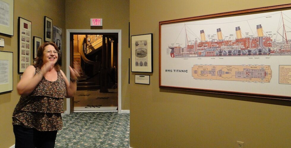 Staff member at Titanic the experience