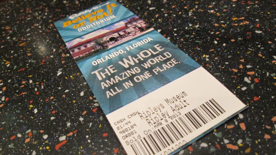ripley's believe it or not ticket