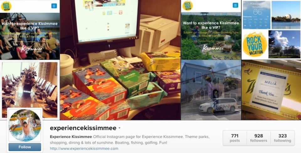 Kissimmee instagram screen shot