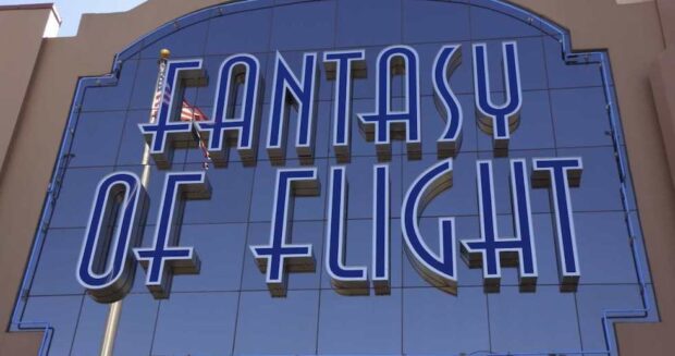 Fantasy of flight sign