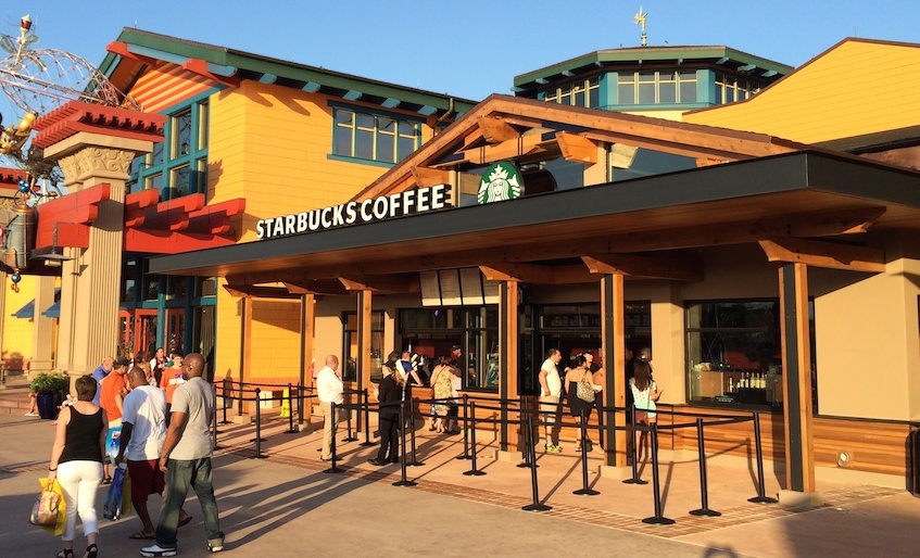 Starbucks stand marketplace at Downtown Disney WDW