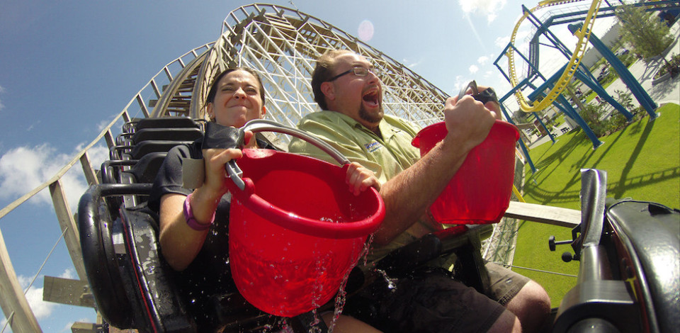 roller coaster ice bucket challenge