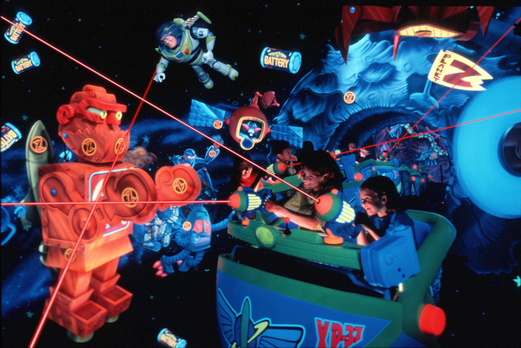 on Buzz Lightyear's Space Ranger Spin