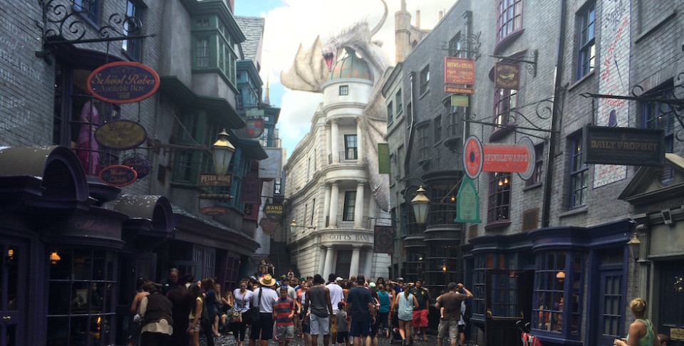 Diagon alley at universal studios