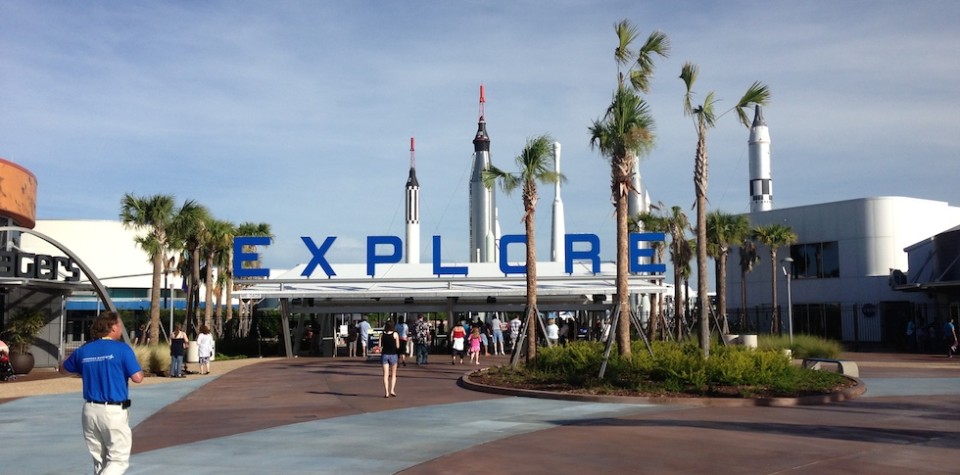 Kennedy Space Center complex entrance