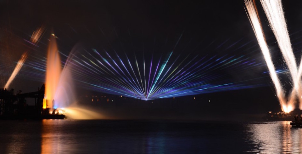 Illuminations lasers at epcot