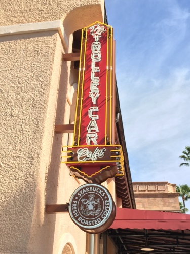 Disney's Hollywood Studios Trolley Car Cafe Starbucks