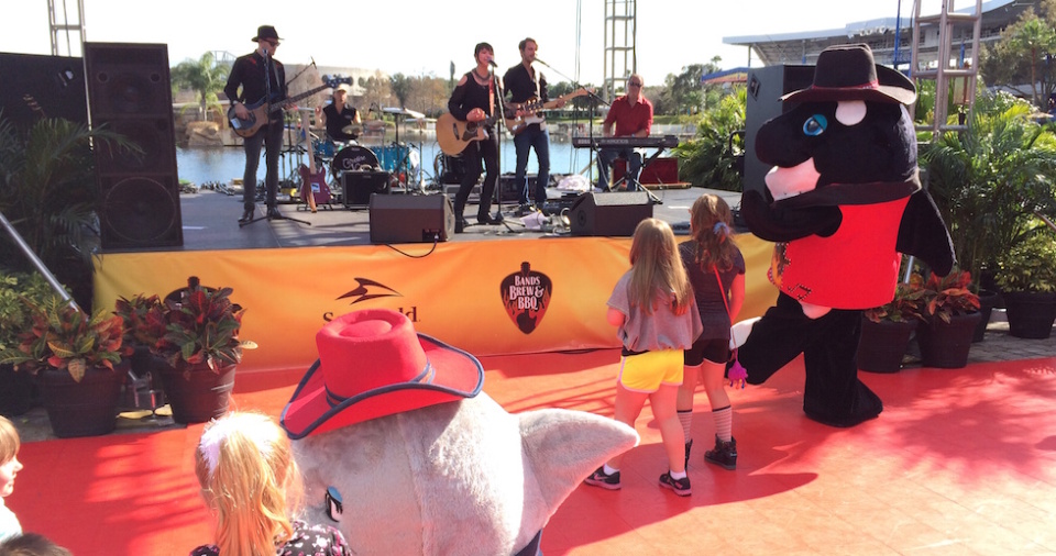 Seaworld bands brew bbq shamu