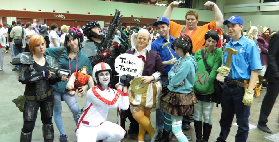 wreck-it ralph characters at megacon 2013