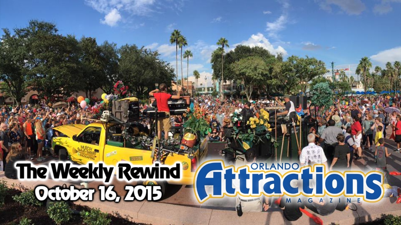 The Weekly Rewind @Attractions – Final Mulch performance, Give Kids the World – Oct. 16, 2015