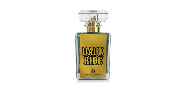 A bottle of Dark Ride perfume