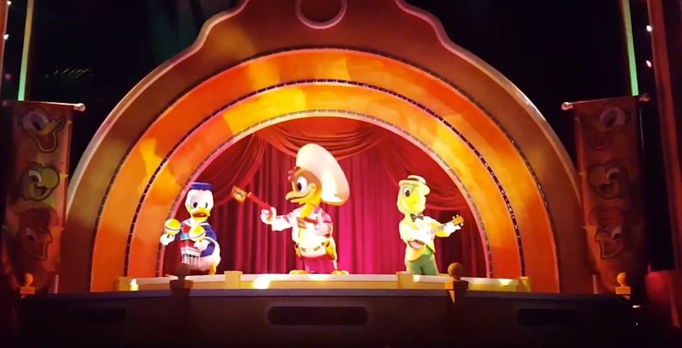 Three Caballeros animatronics added to Mexico ride at Epcot