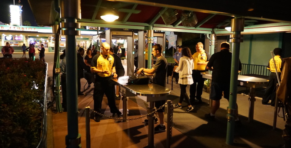 metal detectors at disney world