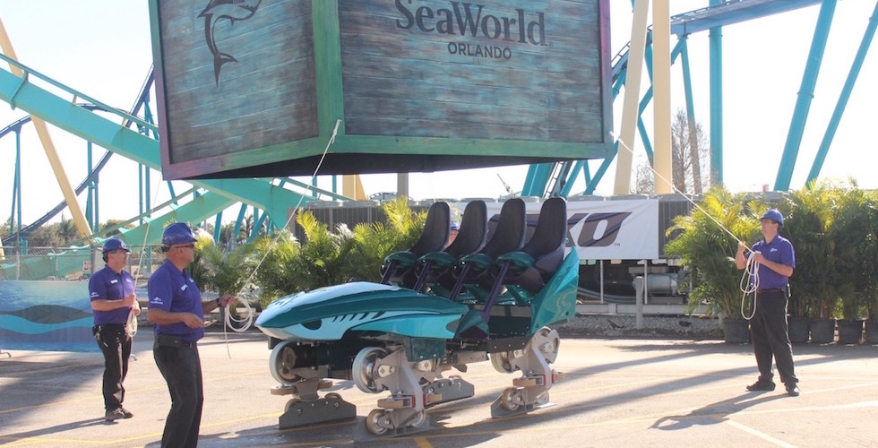 SeaWorld Orlando unveils custom coaster car for Mako