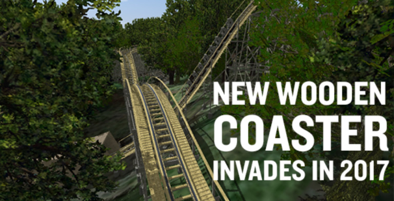 Busch Gardens Williamsburg wooden coaster 2017
