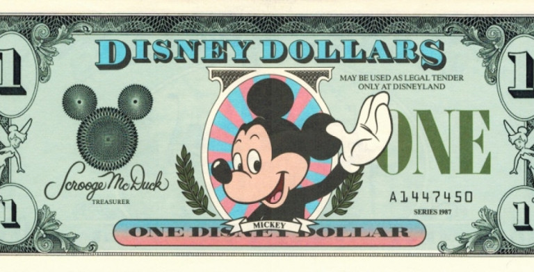 Sales of Disney Dollars have been discontinued