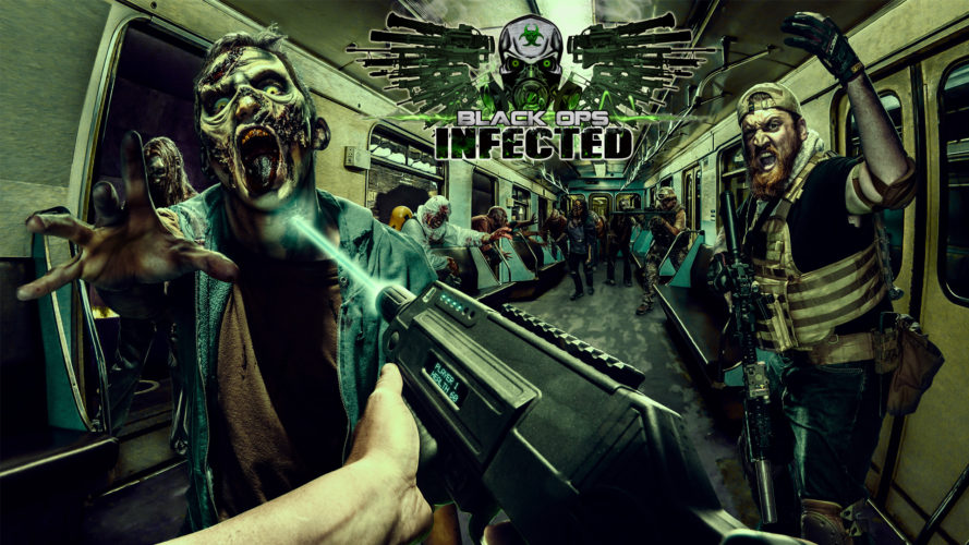 Black Ops Infected Hero image with logo slide