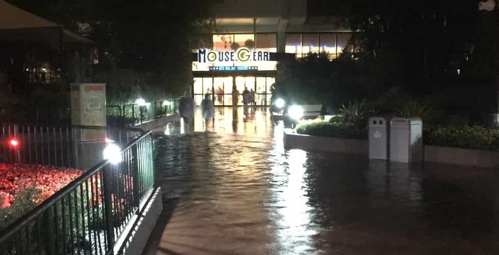 rain and flooding at epcot