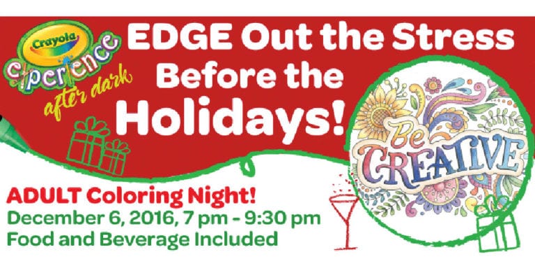 Florida Mall’s Crayola Experience hosts Crayola After Dark adult coloring night on December 6