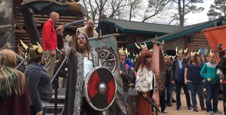 vikings at invadr roller coaster opening