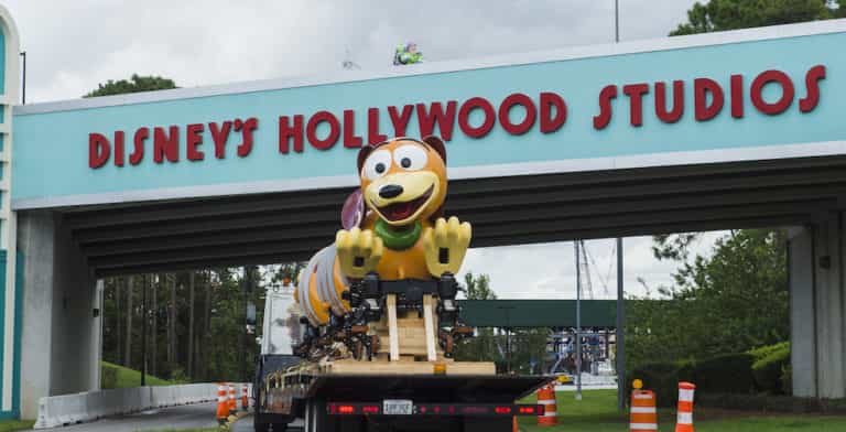 Slinky Dog Dash coaster vehicle arrives at Disney’s Hollywood Studios for Toy Story Land, opening summer 2018