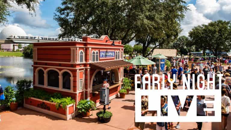 Join us for ‘Early Night Live’ from the first day of Food & Wine at Epcot