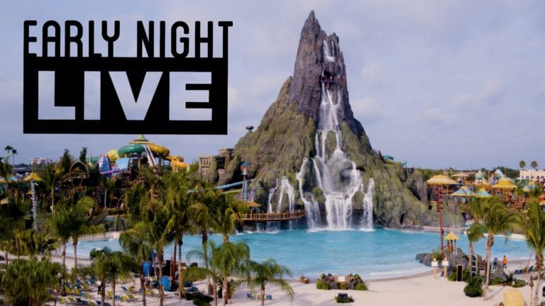 Join us for ‘Early Night Live’ at Universal’s Volcano Bay