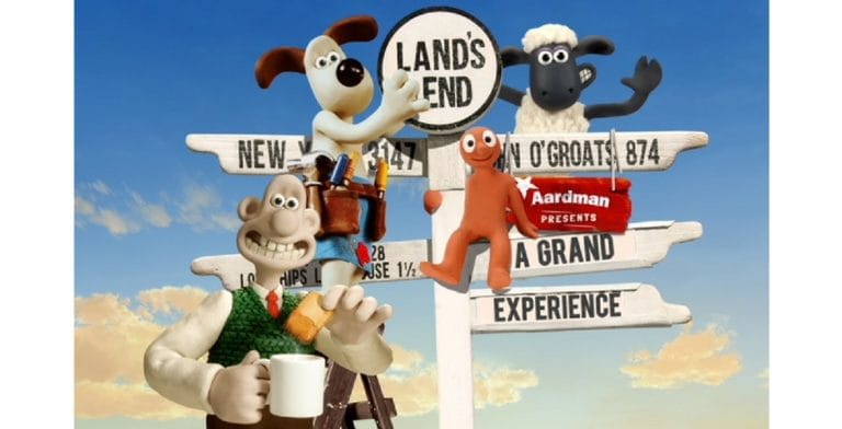 Aardman and Land’s End to open new family experience in England this month