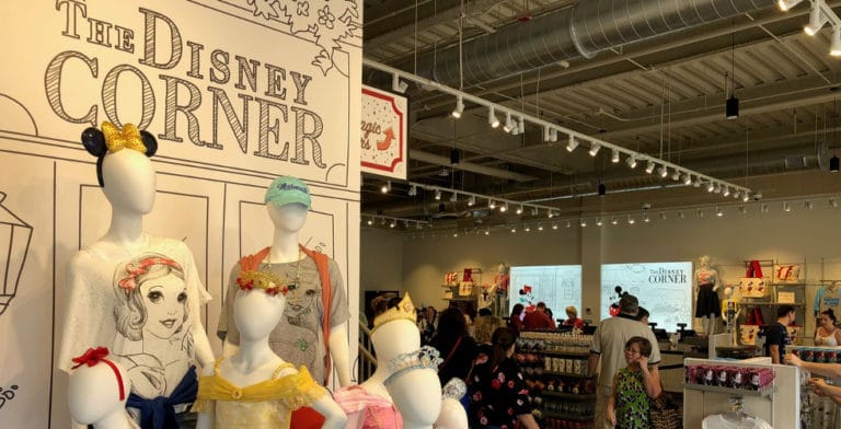The Disney Corner store opens at Disney Springs as World of Disney goes under construction