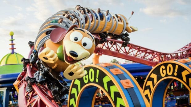 Slinky Dog Dash in Toy Story Land. 