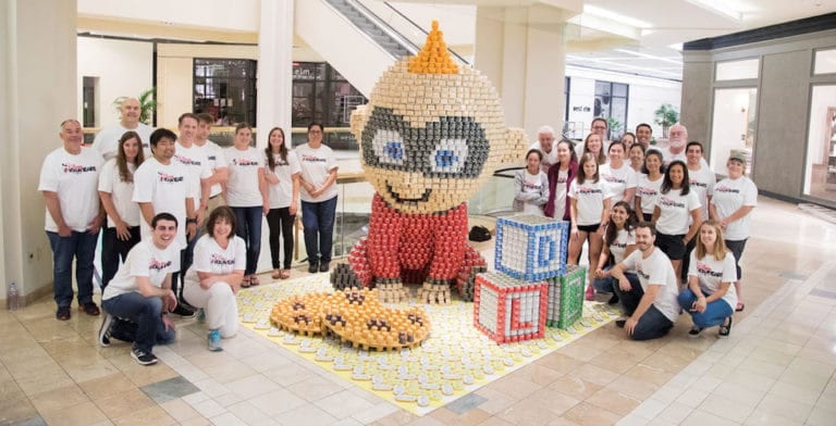 Disneyland Resort engineers turn 8,900 canned goods into Jack-Jack to fight hunger