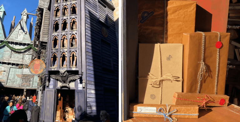 New Owl Post store in Diagon Alley lets guests send gifts with a magical flair