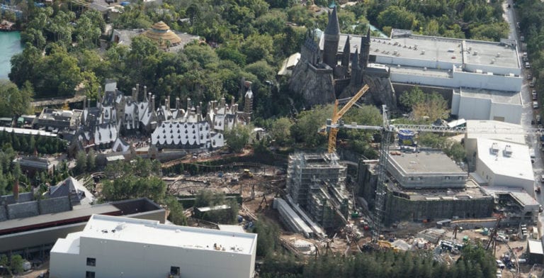 Photo Update: Harry Potter coaster theming is moving fast!