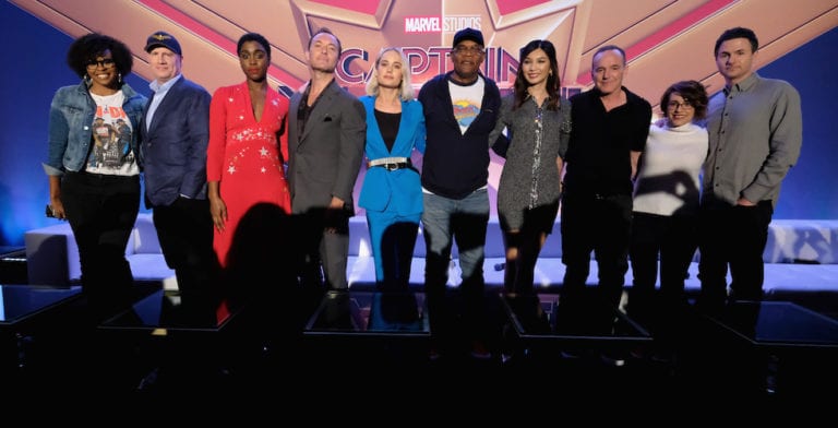 Cast of ‘Captain Marvel’ discuss representation and the ’90s at press conference