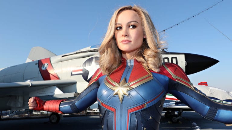 Captain Marvel figure lands at Madame Tussauds New York City