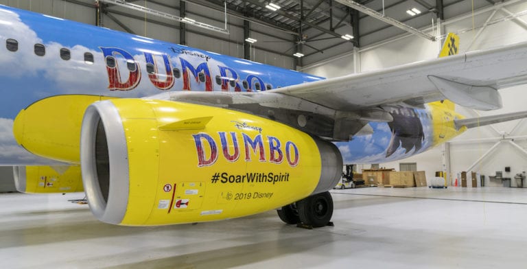 Disney’s live-action ‘Dumbo’ soars with new themed Spirit Airlines plane
