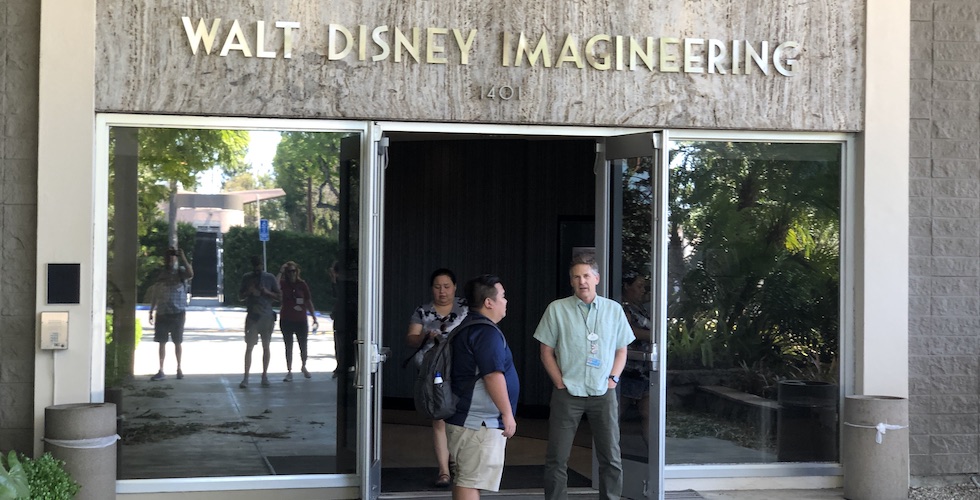 The front entrance of Imagineering in Glendale, California.