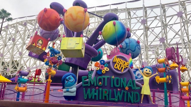 Inside Out Emotional Whirlwind now open in Pixar Pier