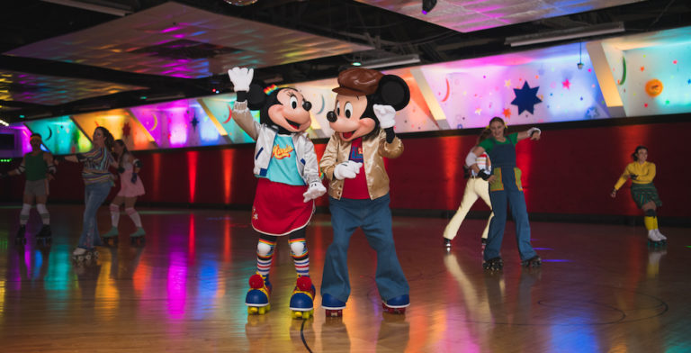 D23 throws it back to the ’70s with Mickey Mouse’s Roller Disco Party