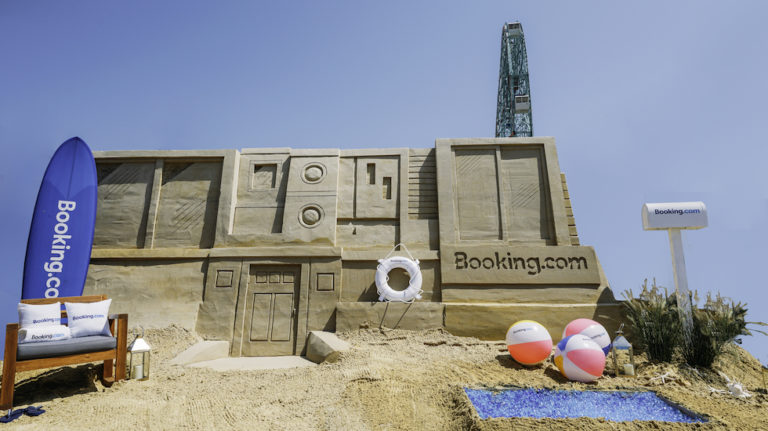 Say goodbye to summer with a sleepover inside a super-sized sandcastle
