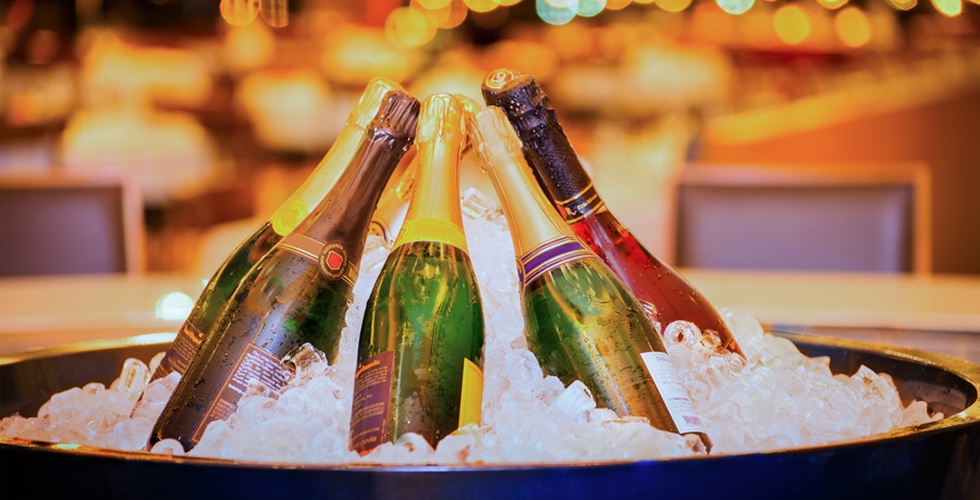Walt Disney World resort hotel New Year’s Eve 2019 champagne bottles