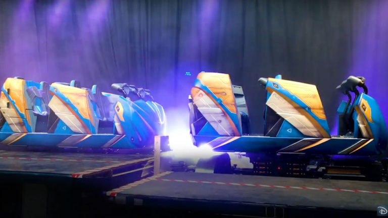 VIDEO: First look at ride vehicles for Guardians of the Galaxy: Cosmic Rewind