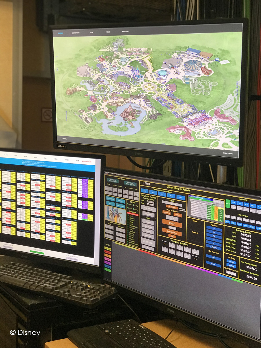 A day in the general control room of Disneyland Paris