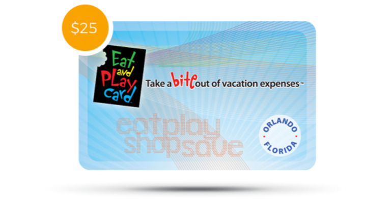 Save with the Orlando Eat and Play Card